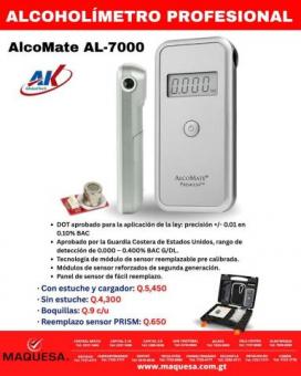ALCOHOLIMETRO PROFESIONAL AL700 CERTIFICADOS 