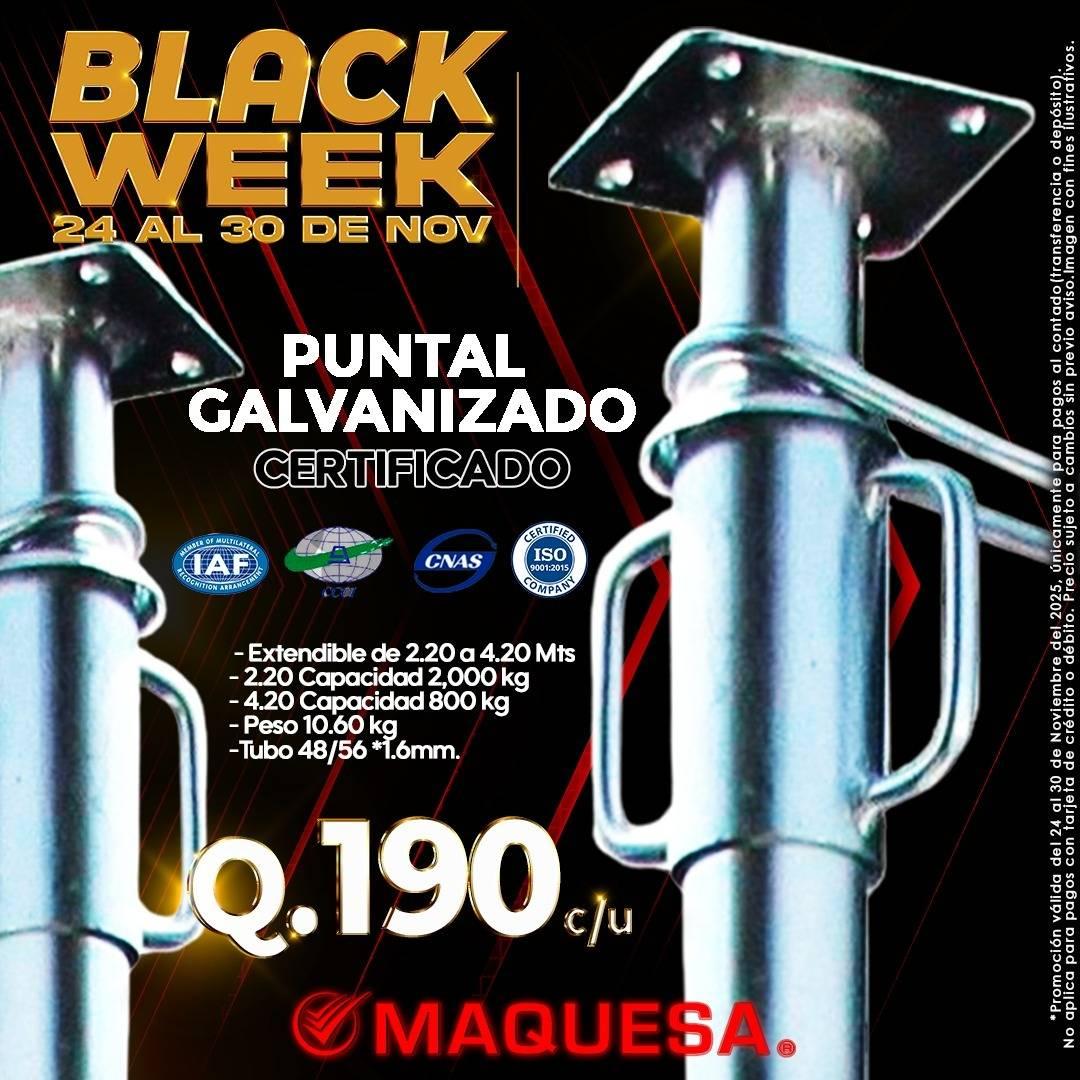 PUNTALES GALVANIZADOS EN MAQUESA HUEHUETENANGO 