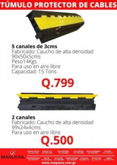 TUMULO PROTECTOR DE CABLES EN MAQUESA HUEHUE 