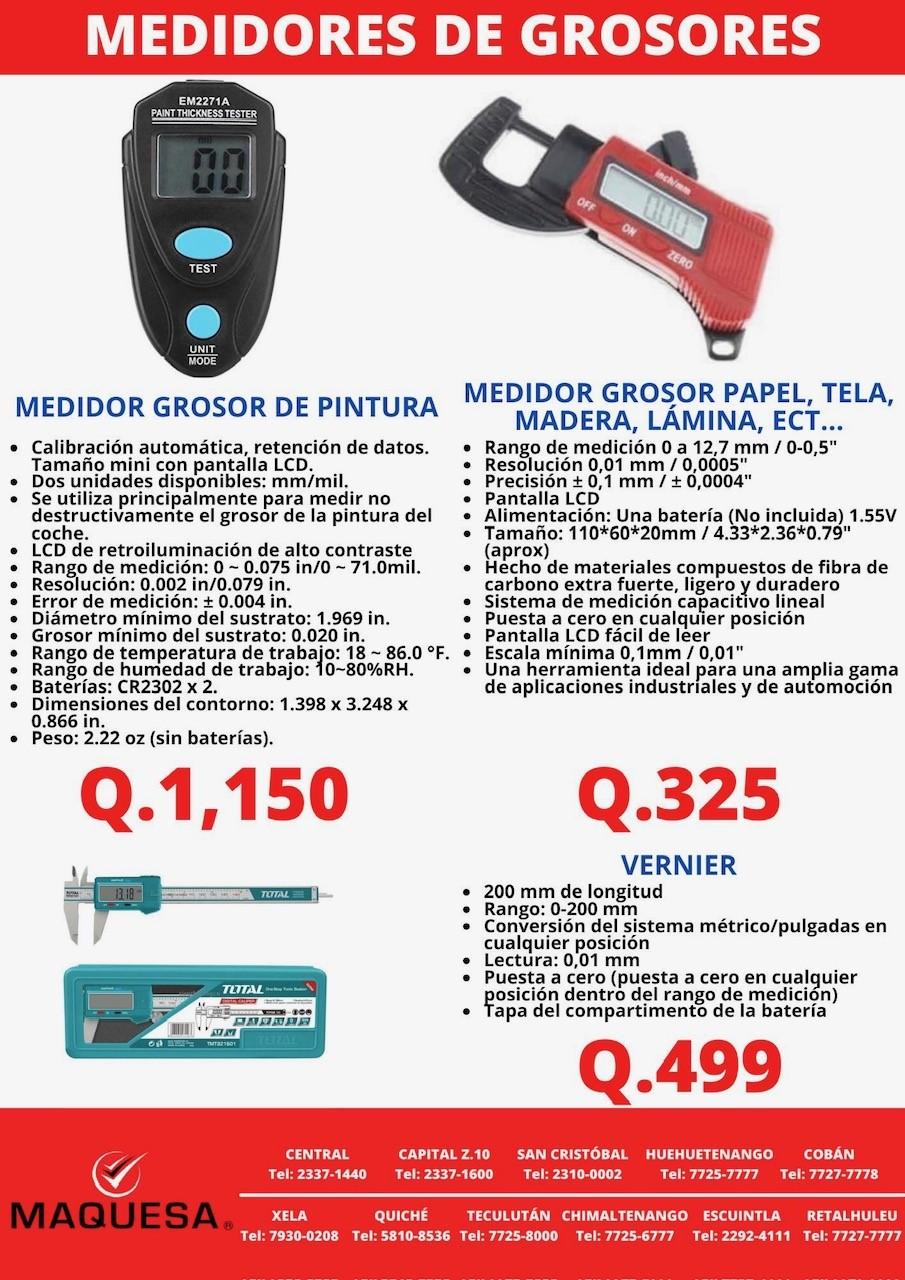 Medidor de Grosores