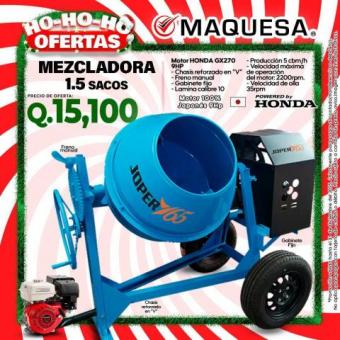 MEZCLADORA JOPER 1.5 SACOS **350 LITROS COMPROBADOS