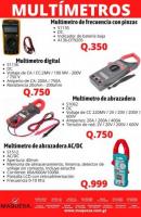 MULTIMETROS CERTIFICADOS EN MAQUESA HUEHUETENANGO 