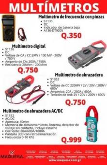 MULTÍMETROS CERTIFICADOS 