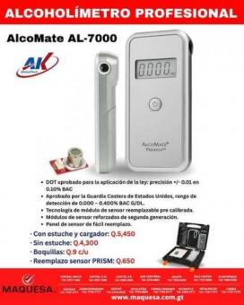 ALCOHOLÍMETRO PROFESIONAL AL7000