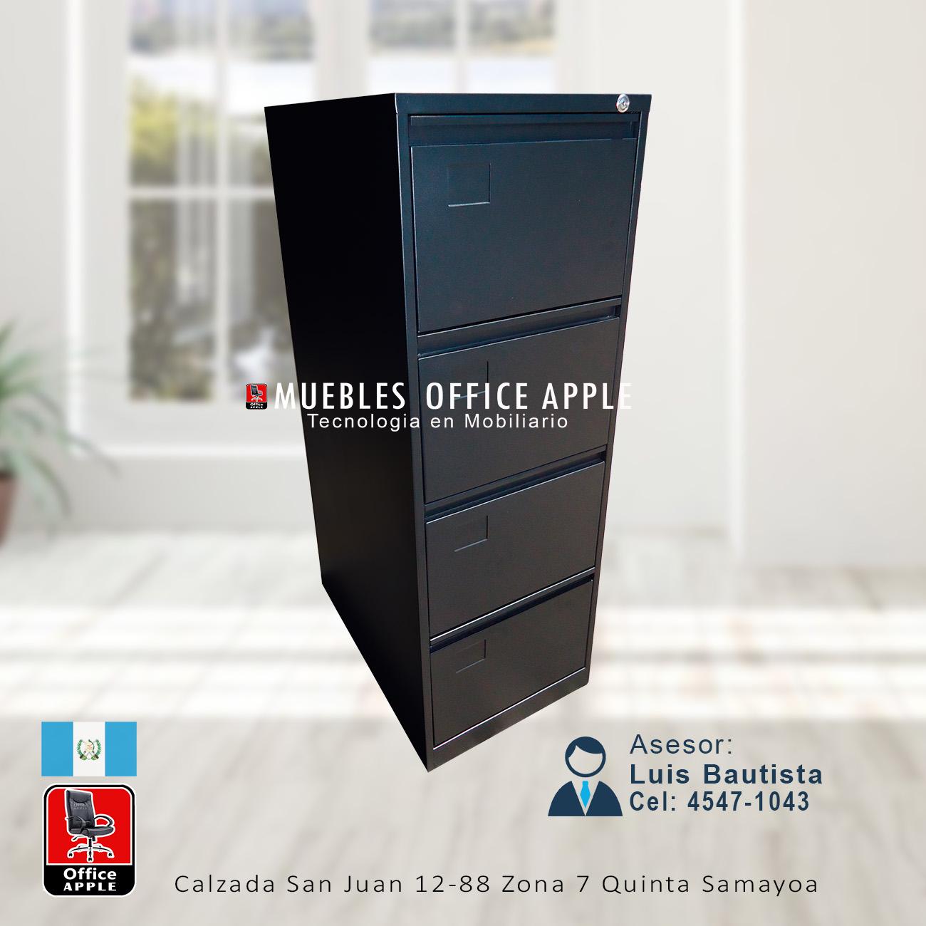 ARCHIVO EURO DE 4 GAVETAS FONDO 54