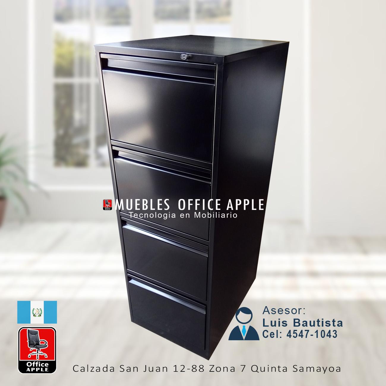 ARCHIVO TRADICIONAL DE 4 GAVETAS FONDO 64