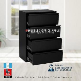 ARCHIVO LATERAL DE 4 GAVETAS