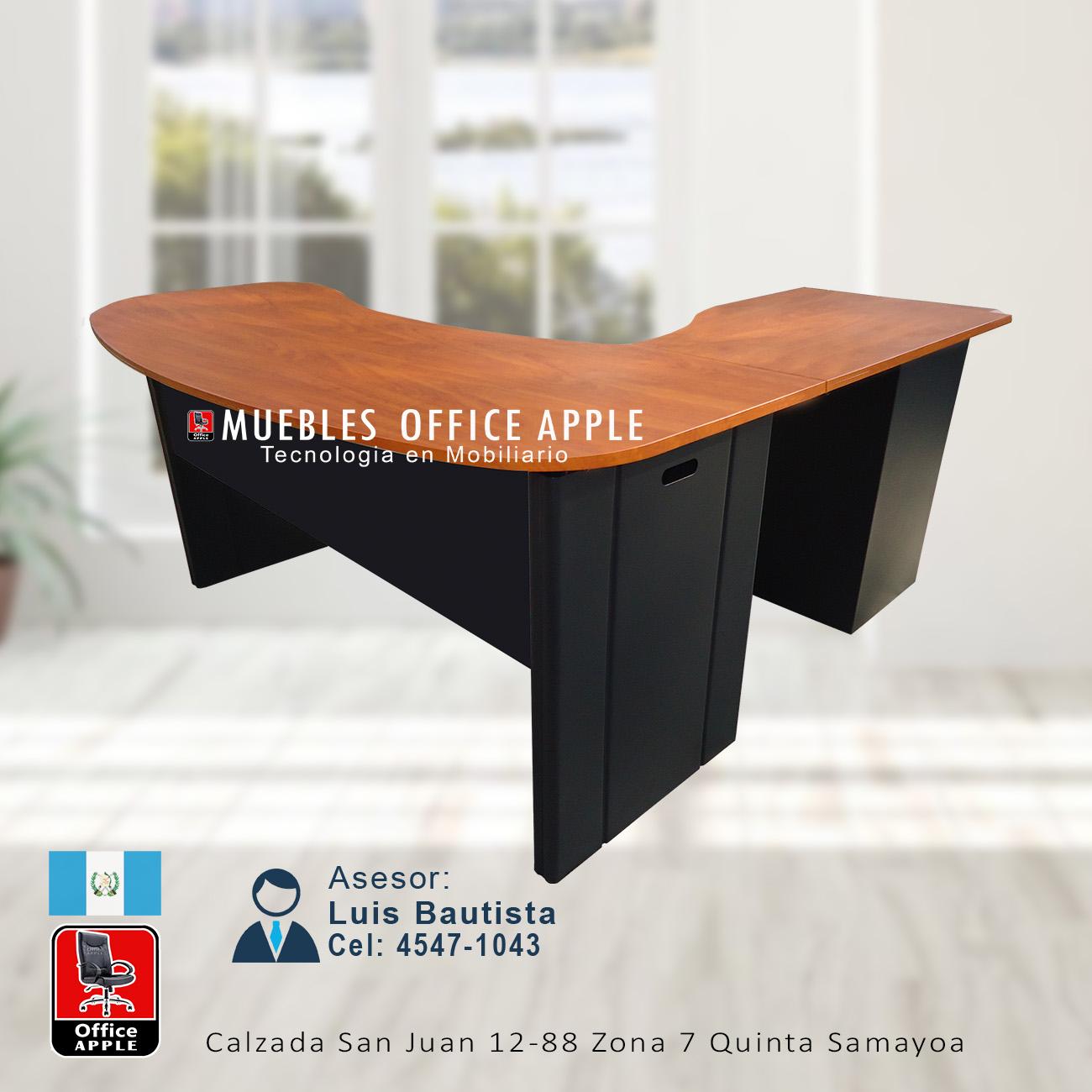 ESCRITORIO GERENCIAL MONACO DE 3 GAVETAS.