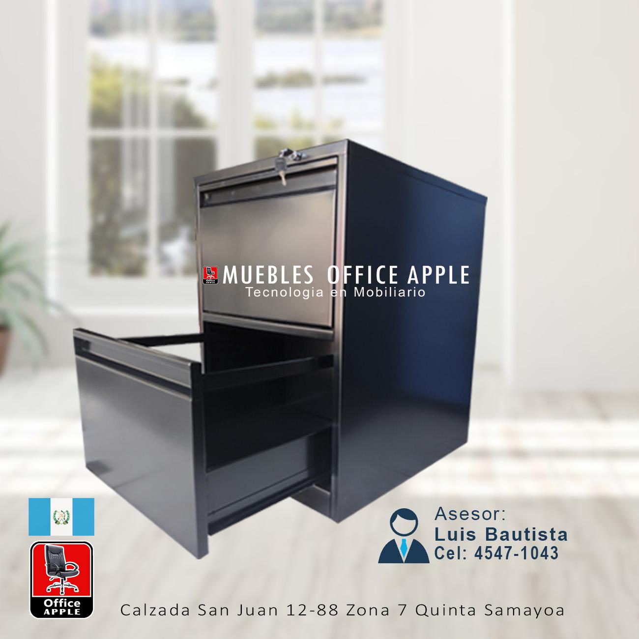 ARCHIVO TRADICIONAL DE 2 GAVETAS FONDO 64