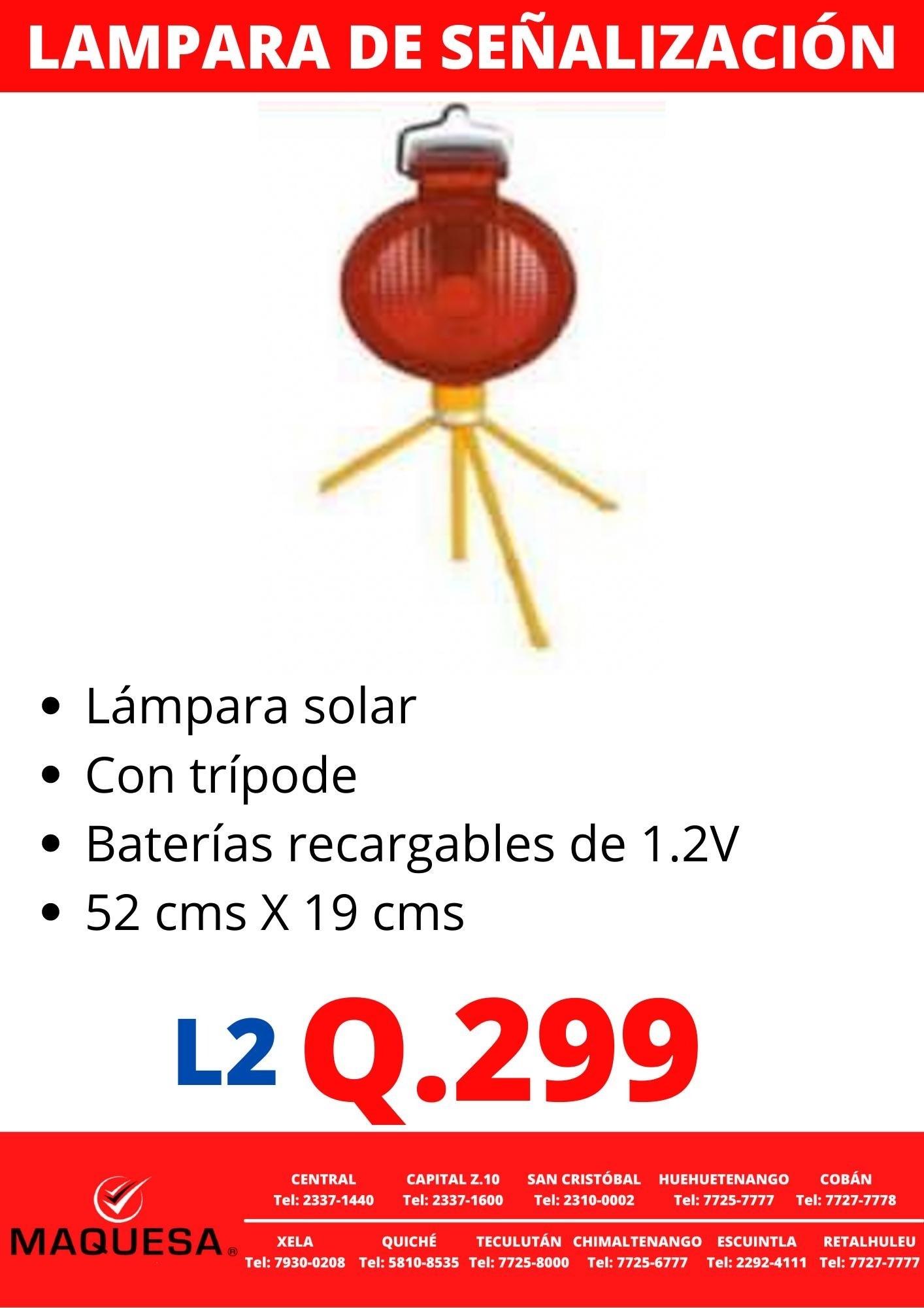 LAMPARAS DE SEÑALIZACION