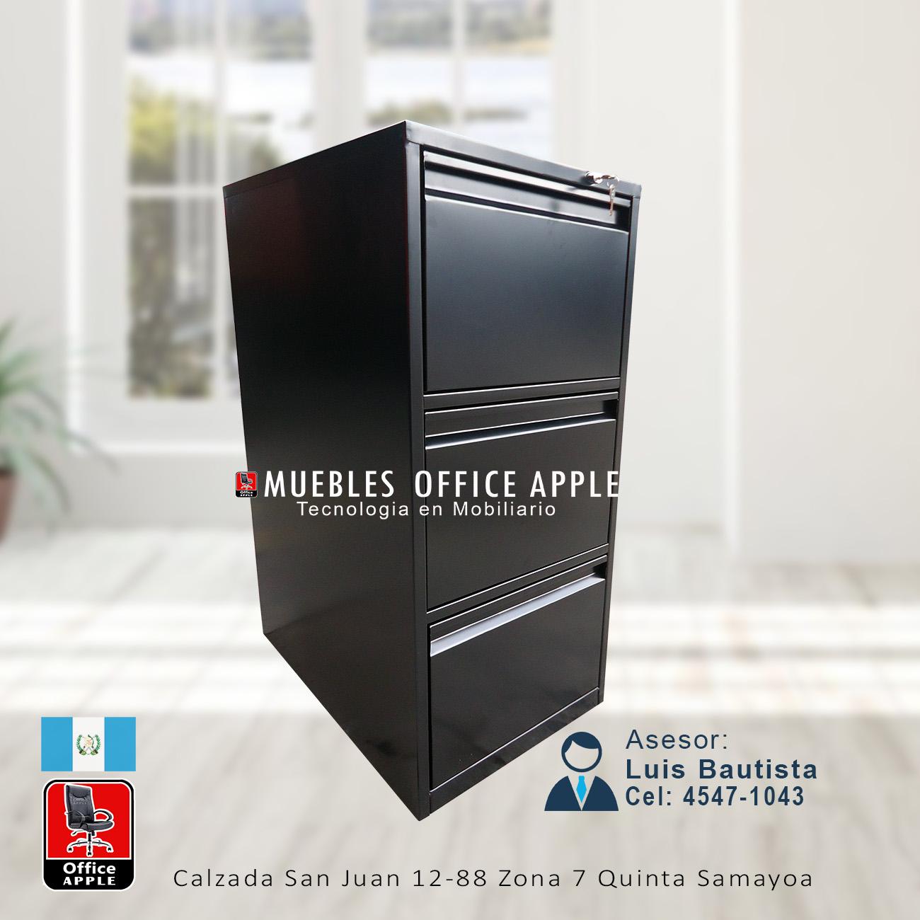 ARCHIVO TRADICIONAL DE 3 GAVETAS FONDO 64