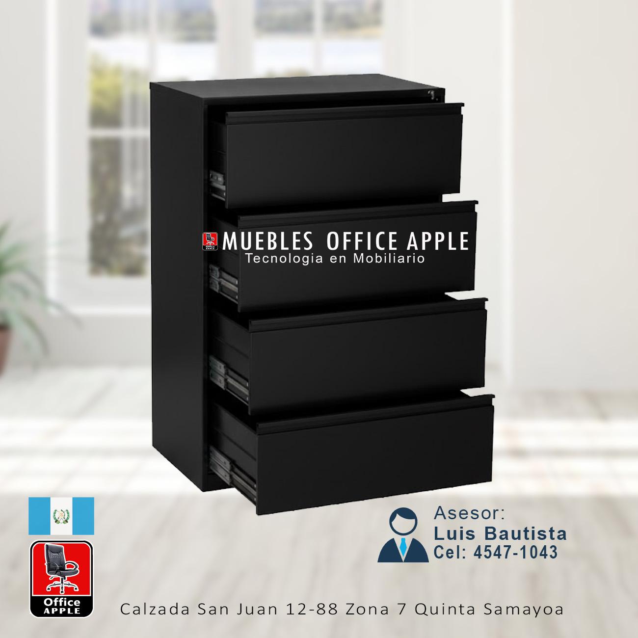 ARCHIVO LATERAL DE 4 GAVETAS