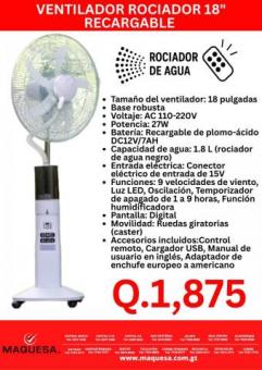 Ventilador rociador de agua!