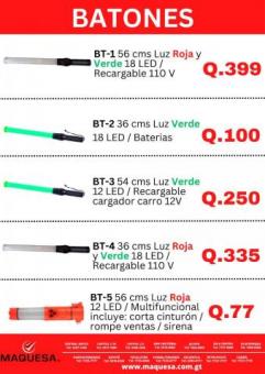 Batón con luz roja y verde!