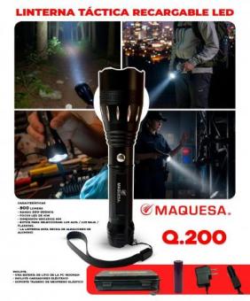 LAMPARA RECARGABLE TACTICA