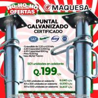 Puntales galvanizados