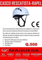 Casco de rapel o decensos.
