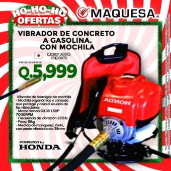 Vibrador de concreto  con mochila 