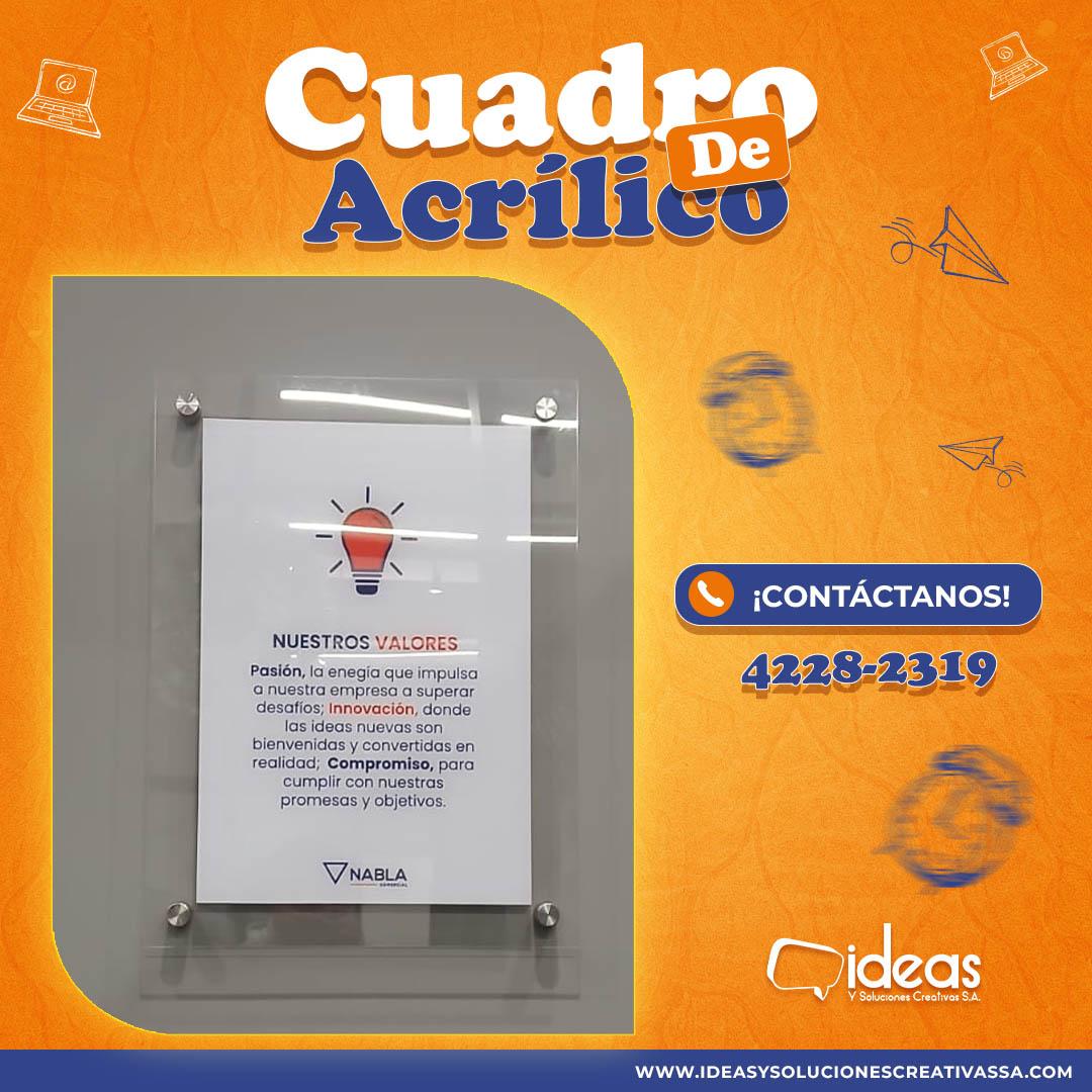 PORTA AFICHES DE ACRILICO