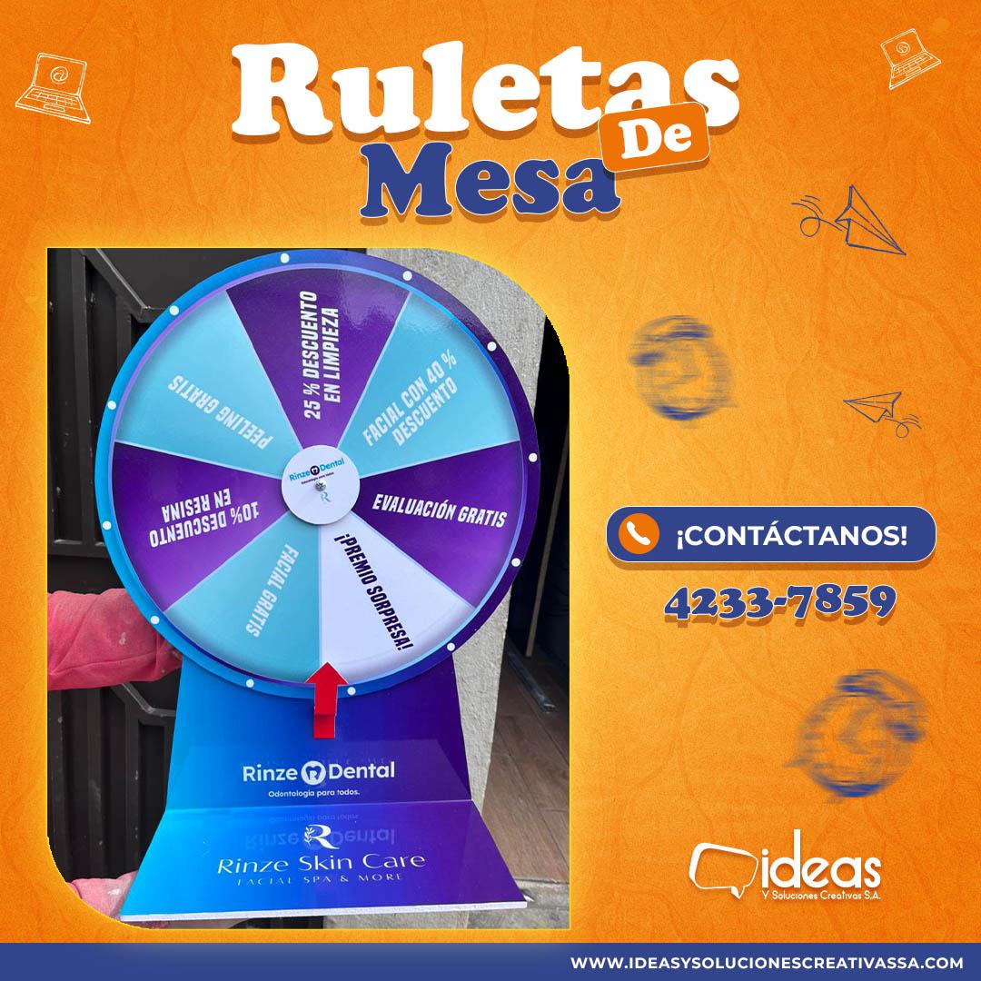 ¡¡ RULETA PROMOCIONAL DE MESA!!