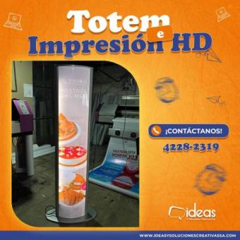 Totem doble cara