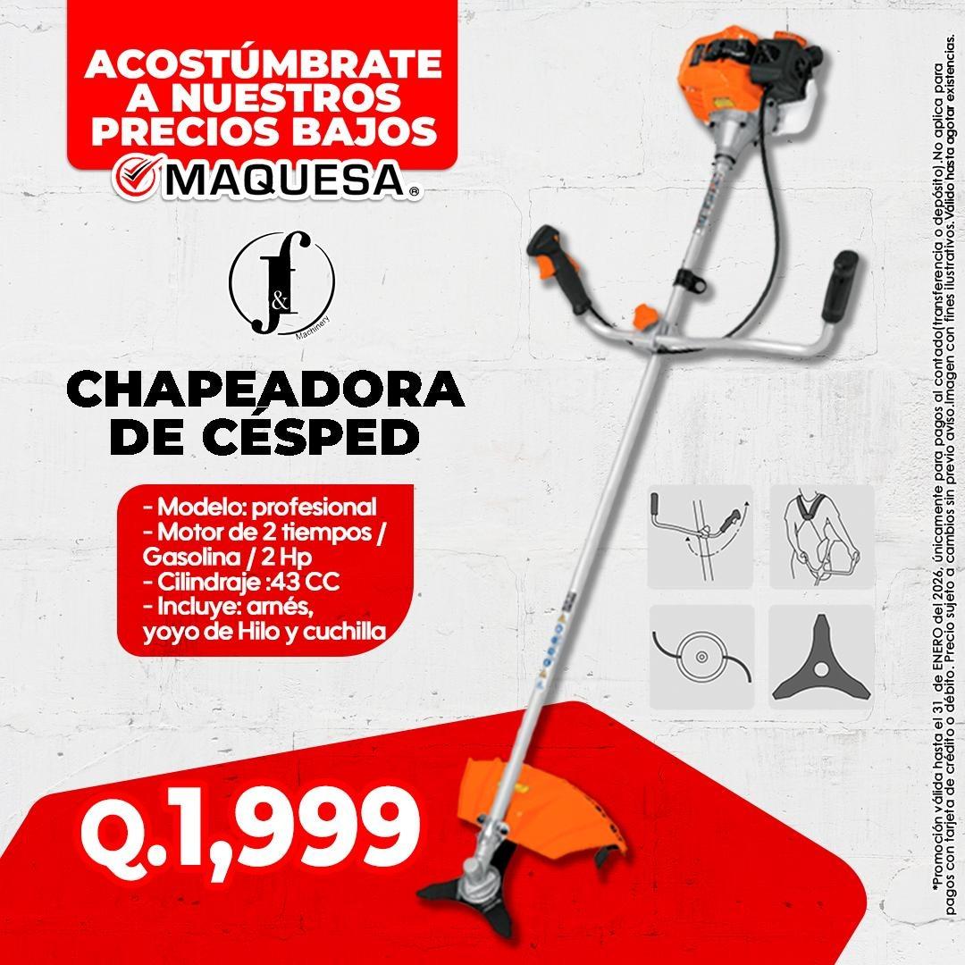 CHAPEADORAS DE CESPED MOTOR 2 TIEMPOS JF 