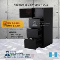 ARCHIVO CON 3 GAVETAS + CAJA DE SEGURIDAD