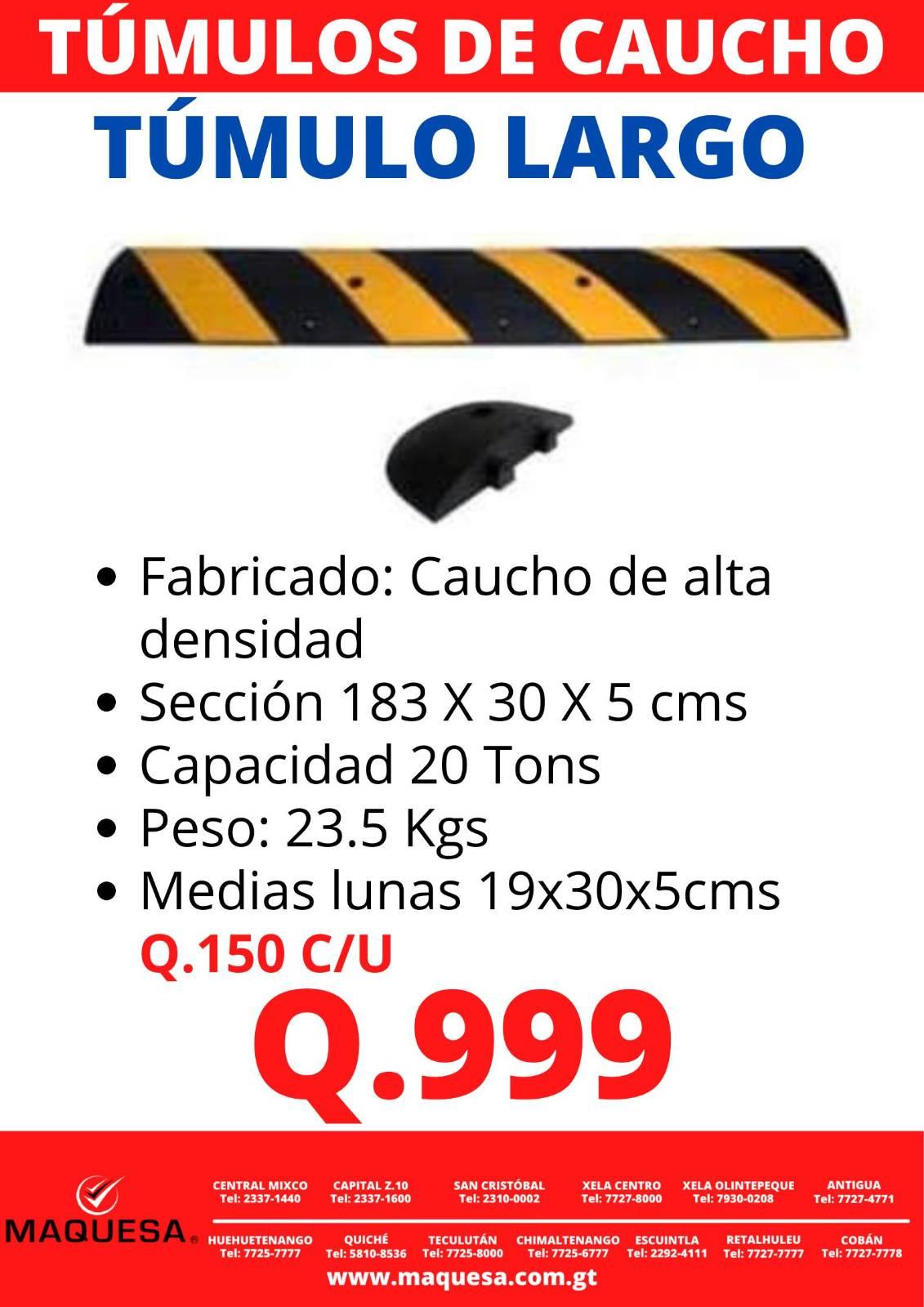 TÚMULOS DE CAUCHO
