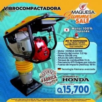 VIBROCOMPACTADORA MOTOR HONDA 