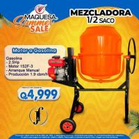 MEZCLADORA 1/2 SACO GAS