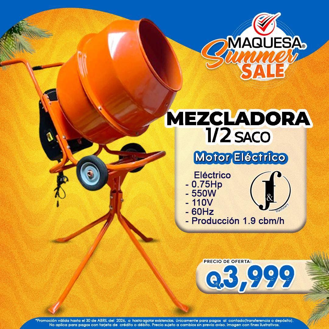 MEZCLADORA 1/2 SACO Ele