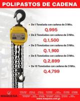 POLIPASTOS DE CADENA