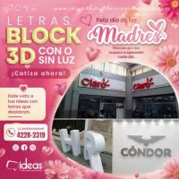 LETRAS TIPO BLOCK 3D