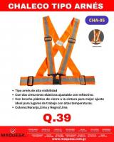 CHALECOS CON REFLECTIVOS CHA-05 EN MAQUESA 
