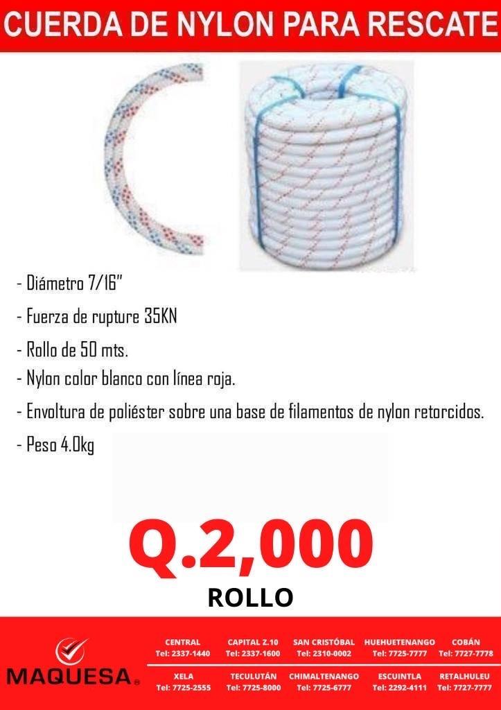 CUERDA DE RESCATE EN MAQUESA HUEHUETENANGO 