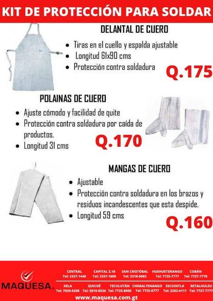 KIT DE PROTECCIÓN PARA SOLDAR