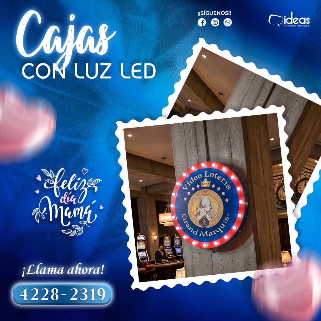 CAJAS CON LUZ LED 