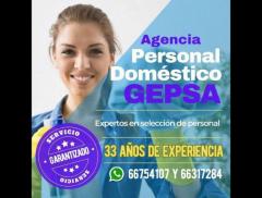 ¿Buscando personal doméstico? Agencia GEPSA, 34 años