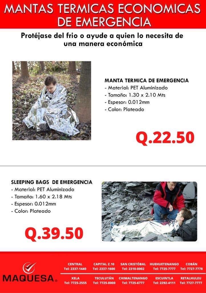 MANTAS TERMICAS PARA FRIO EN MAQUESA HUEHUE 