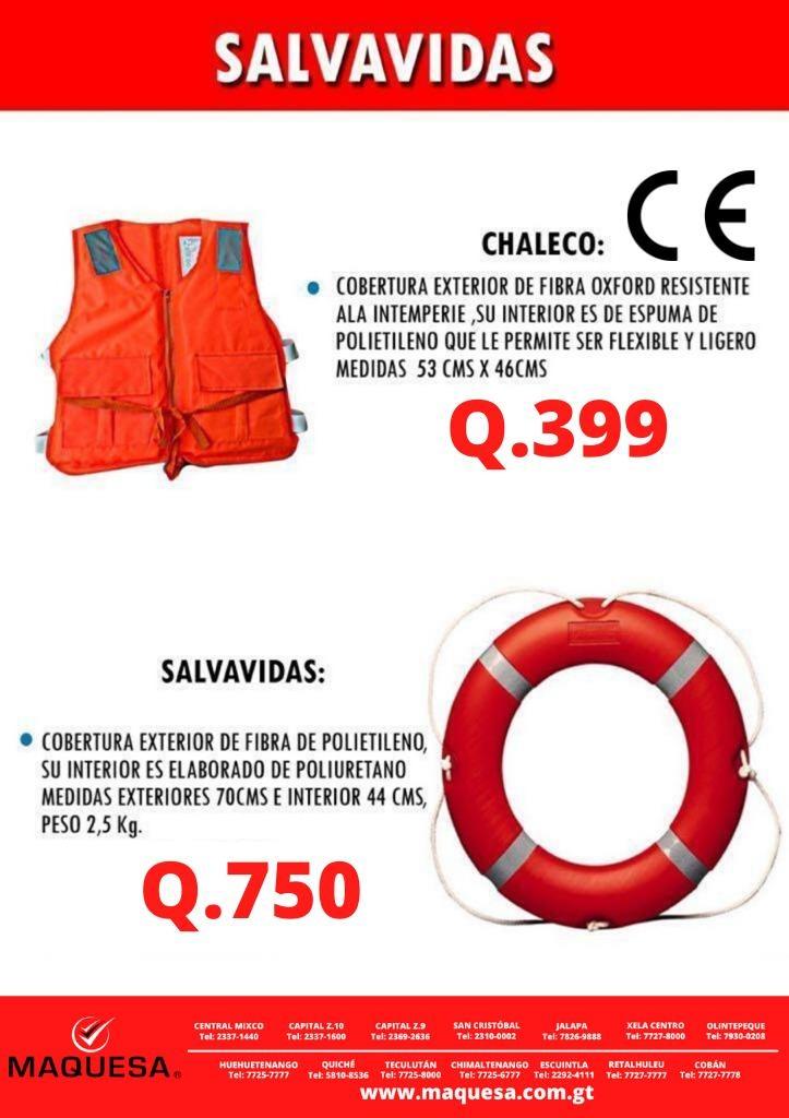Chaleco salvavidas y Aro