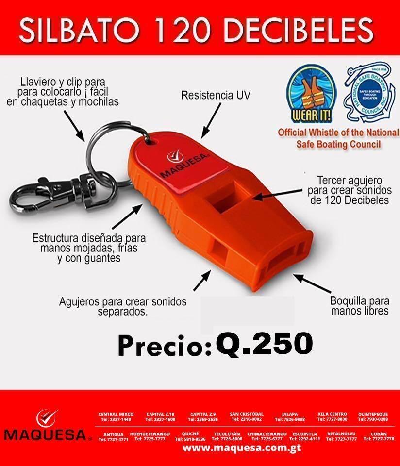 Silbato de seguridad WHISTLES 120 DB