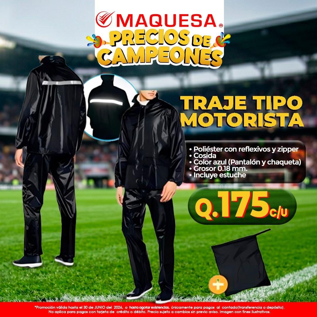 TRAJE TIPO MOTORISTA