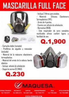 MASCARILLA DE PROTECCIÓN INDUSTRIAL