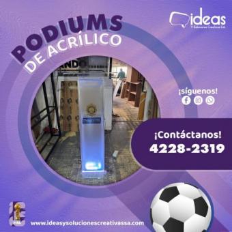 PODIUMS DE ACRILICO