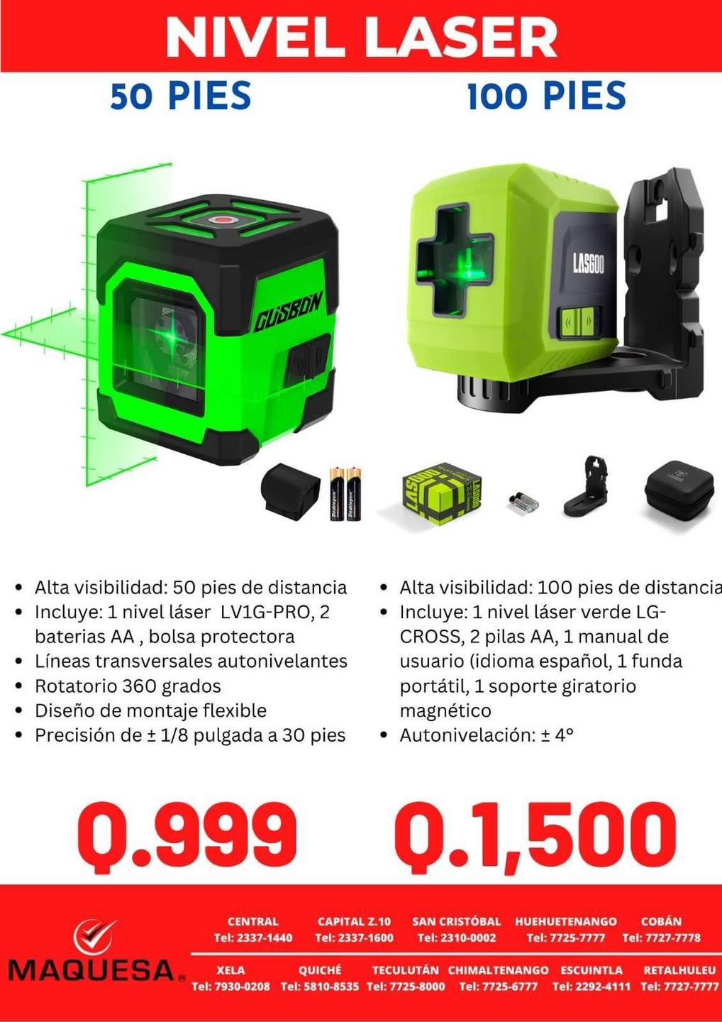 Nivel Láser de alta precisión