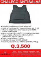 CHALECO ANTIBALAS NIVEL IIIA