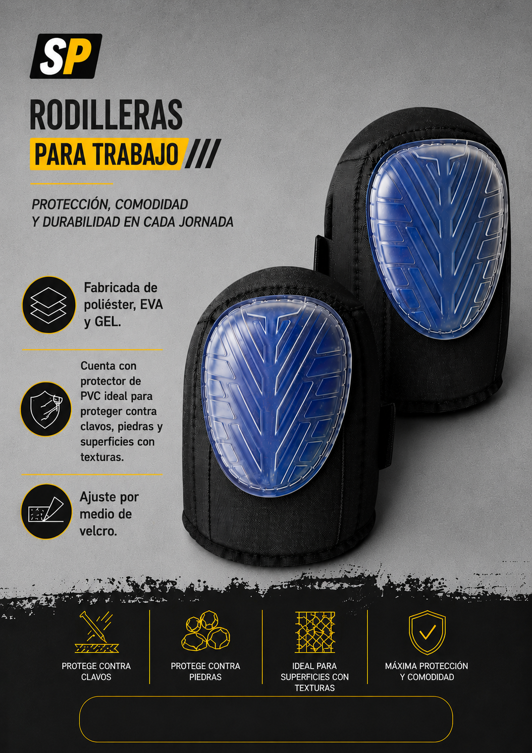 Rodilleras para trabajo