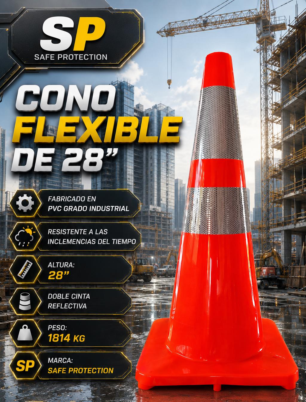 Cono flexible de 28