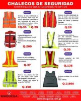 CHALECOS DE SEGURIDAD CERTIFICADOS