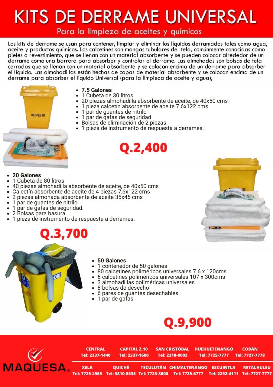 KITS DE CONTROL DE DERRAMES UNIVERSALES  